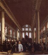 REMBRANDT Harmenszoon van Rijn Interior of the Portuguese Synagogue in Amsterdam oil on canvas